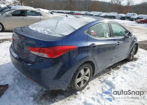 2013 Hyundai Elantra Gls из США, поврежденный, VIN KMHDH4AE2DU838889